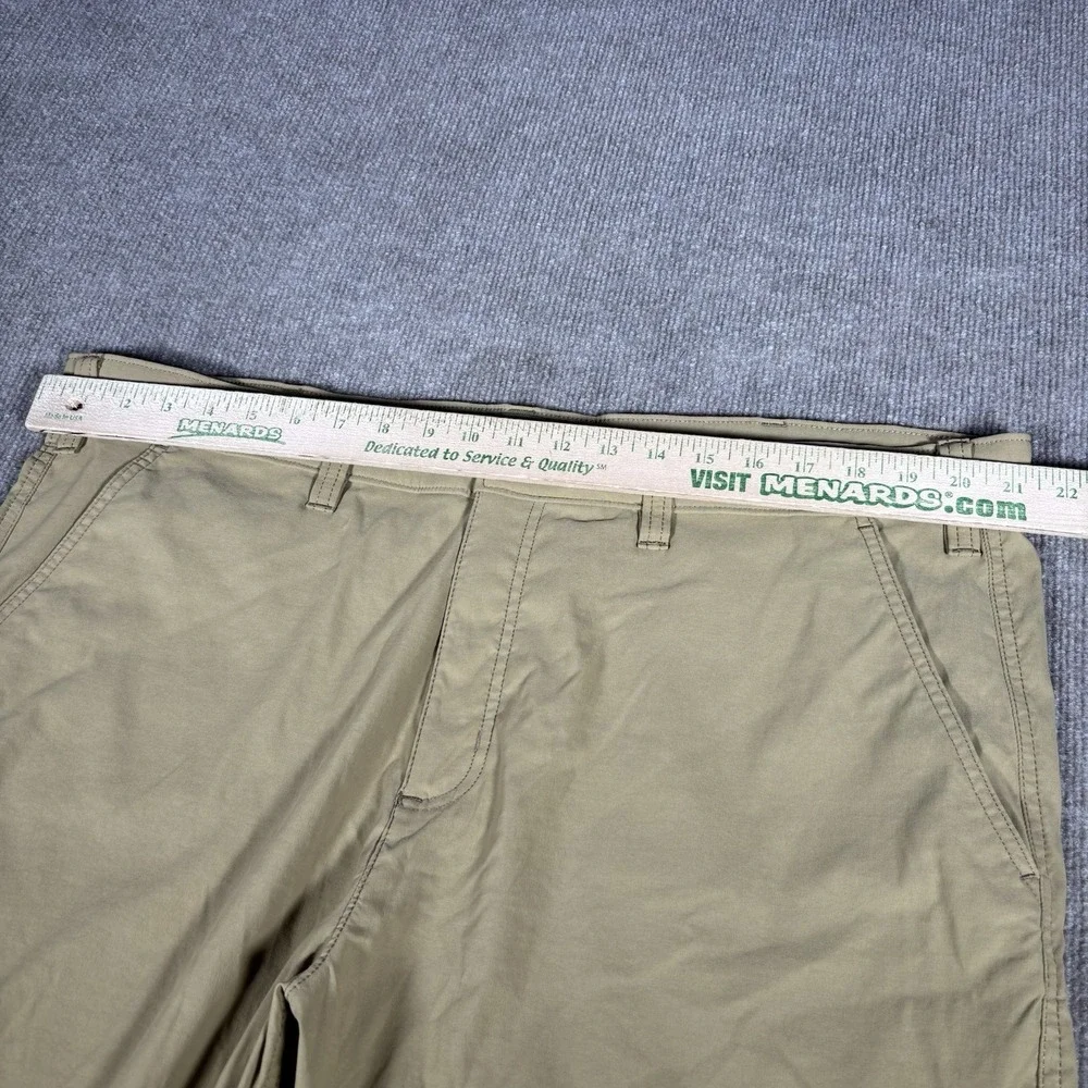 Eddie Bauer Travex Shorts Mens‎ 42 Beige Tan Horizon Guide Chino Stretch Nylon